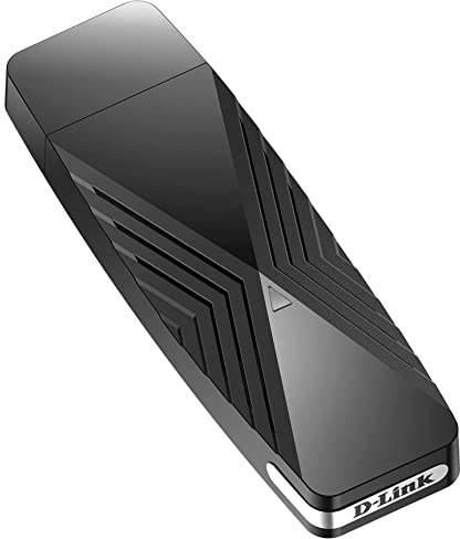 D-Link AX1800 Adaptador Wi-FI 6 USB 3.0, Adaptador WiFi para PC o Ordenador portátil, actualiza tu WiFi a la próxima generación 802.11ax, Incluye un dongle USB 3.0, cifrado WPA3,