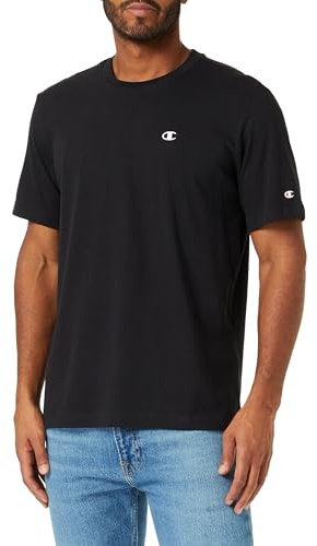Champion Men’s Crewneck T-Shirt, Short Sleeves, 100% Cotton, Breathable and Lightweight, with Printed Champion Logo, Relax fit for Comfortable wear