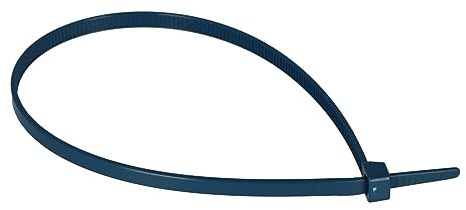KTEC280X4.5MDBL | KTEC BLUE METAL DETECTABLE CABLE TIES, 280MM X 4.5MM NYLON 66, UL94HB FLAMMABILITY (PACK OF 100)