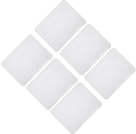 sourcing map 6 Stück Flicken zum Aufbügeln, 125mm Selbstklebende Reparaturflicken Bügelflicken Patches, Patches zum Aufbügeln für Jeans und Kleidung (Weiß)