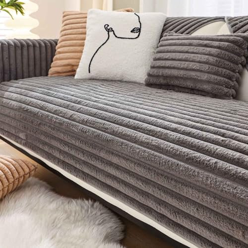 YSZBD Ecksofa Bezug Waschbar Abnehmbar U/l Form Sofahusse 3/4/2/1 Sitzer Mit Armlehne Sofa Überwurfdecke rutschfest Couch Cover Waschbar Sofaschutz (c-2, 70x70cm)