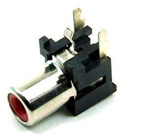 PQMEGA 1 pcs. x RCA Cinch Socket 1 way PCB Red #A121