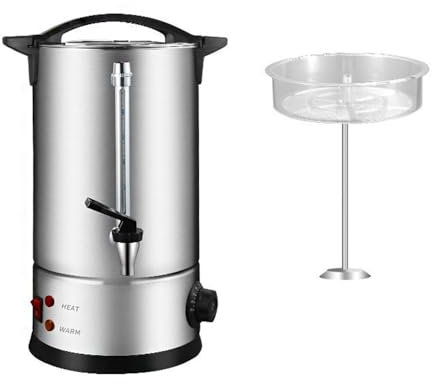 304 DoubleLayer Stainless Steel Electric Water Bucket with Faucet Commercial Coffee Brewing Stand 8L Premium Quality Hot Water Dispenser for Home or Business Use