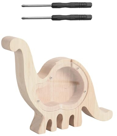 HDGSAFD Hucha De Jirafa De 1 Pieza Y Mini Destornillador Cruzado De 2 Piezas, Hucha De Madera, Hucha Creativa, Hucha Extraíble