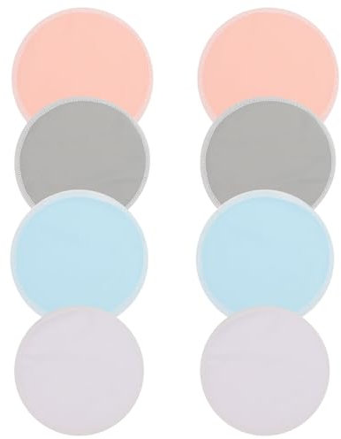 HAPINARY 4 Paar Waschbare Stilleinlagen Damen Stillzubehör Wiederverwendbar Atmungsaktiv Muttermilch Einlagen