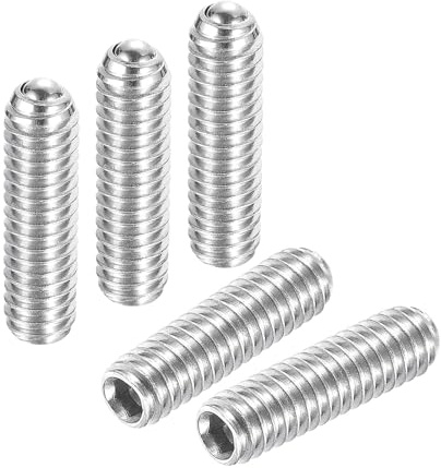 QUARKZMAN 10 Piezas Tornillos de Ajuste de Bola M3 X 10Mm Acero Inoxidable | Tornillo de Resorte Hexagonal Métrico, 304