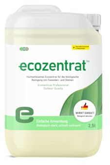 Ecozentrat™ Extrem – Hochwirksamer, biologisch abbaubarer Stein- & Fassadenreiniger in Profi-Qualität. Synergetisch, tiefenwirksam, sofort aktiv – 2,5L Kanister