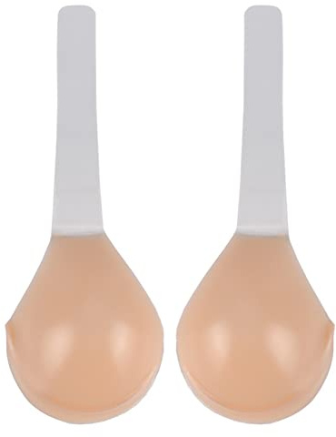 Soutien-gorge voluptueux invisible en silicone adhésif avec sangle - Soutien-gorge adhésif - Avec sangle - Soutien-gorge collant - Grande taille, beige, J