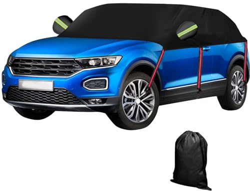 Mezza copertura per auto per VW T-Roc Cabriole 2019-2025, 420D Oxford, impermeabile, protezione per tutte le condizioni atmosferiche, protezione da sole, pioggia, polvere, UV, con cerniera lato