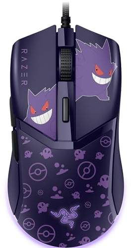 Razer Cobra Gengar Edition - Lightweight wired gaming mouse - 8500 DPI sensor - 58g - 3rd generation optical mouse switches - Chroma lighting - Speedflex cable - PC/MAC | Pokémon Gengar