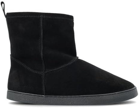 GROUNDIES Cozy Boot Low / 2.0 Women - gefütterter Damen Barfußschuh/Boots (Boot 2.0 black, EU Schuhgrößensystem, Erwachsene, Numerisch, M, 38)