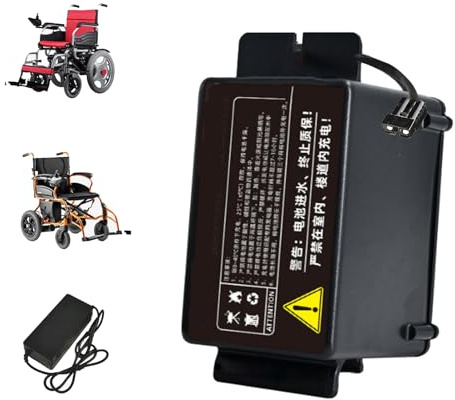 HJGHY Black Anderson,24V 10Ah, 24 Volt Lithium Battery Pack 24V 10Ah 12Ah 15Ah 20Ah Electric Wheelchair Lithium-ion Battery Replacement Lead Acid Replacement Batteries with Charger