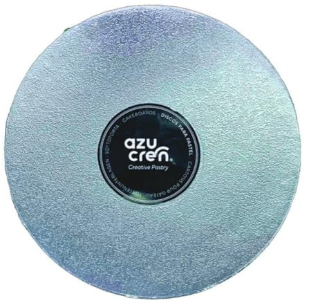 Azucren, Tortenboden, Cake Board 25Cm, Extra Starke Scheibe für die Präsentation von Torten, Sorgt für Stabilität und ein Elegantes Aussehen für alle Ihre Kuchen, Blau