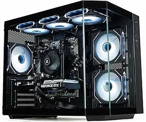 ionz Gaming PC - AMD Ryzen 5 5500, RTX 3050 6GB Graphics Card, 16GB DDR4 RAM, 500GB M.2 SSD, Windows 11, 500W PSU (Apex V2, Black)