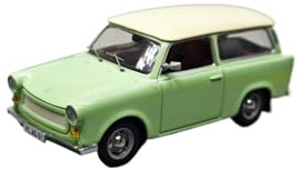 TQBODWX Auto In Miniatura 1 43 Per Trabant 601 Kombi Verde Modello Di Auto D'epoca In Lega Pressofusa Design Classico Del Veicolo Da Esposizione