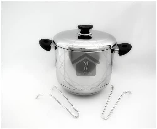 SET 6 PEZZI PENTOLA CUOCI PASTA, PASTAIOLA, DUE CESTELLI ESTRAIBILI ACCIAIO INOX