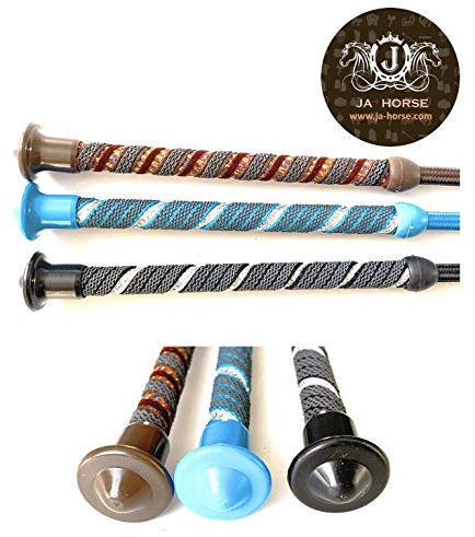 JA Horse - Kristall DNA Dressurgerte Reitgerte Gerte (120 cm, blau)
