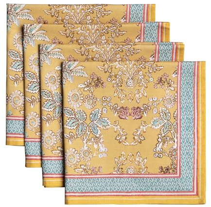 Maison d' Hermine Cloth Napkins Set of 4 Reusable 100% Cotton (20 x 20)
