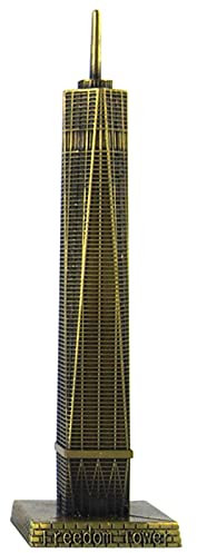 XYEJL Weltberühmtes Freedom Tower Modell，Metall Handwerk Gebäude Souvenirs，Home Office Dekor Ornamente Handgefertigte Kollektionen Dekoration