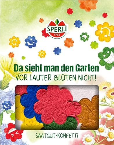 Sperli Saatgut-Konfetti - Einzigartige, Bunte Blumensamen als Geschenk & Dankeschön - Einfach Streuen & Genießen, Wunderbare Garten Blütenpracht mit Löwenmäulchen & Margerite