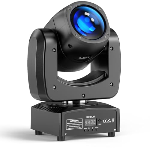 100W Lyre LED Beam Tête Mobile RGBW DJ Lumière Soirée DMX512 Luminaires à tête rotative pour scène Pour Disco Party Bar Club Noël Halloween