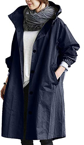 Cocila Todays Deals Loose Comfortable Hooded Coat Outwear Womens Elegant Windbreaker Wild Winter Women's Coat A New Day Jacket Coat Plus Size Women Lightweight Water Ladies Gift Sets Sale Clearance