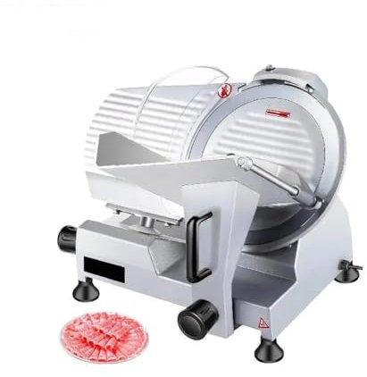 Electric Meat Slicer, Commercial Meat Slicer, 8/10in Electric Food Slicer, Frozen Meat Deli Slicer, Semi-Auto Meat Slicer, for Commercial Home use, for Meat, Cheese, Bread