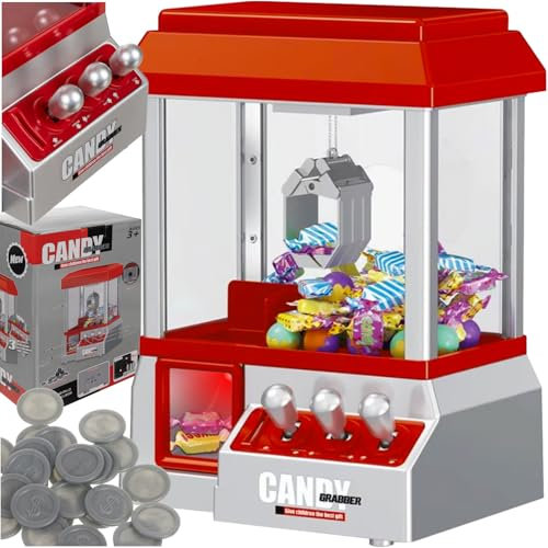 KRUZZEL Mini macchina per artigli con monete da riempire, effetto sonoro, per bambini, 24849