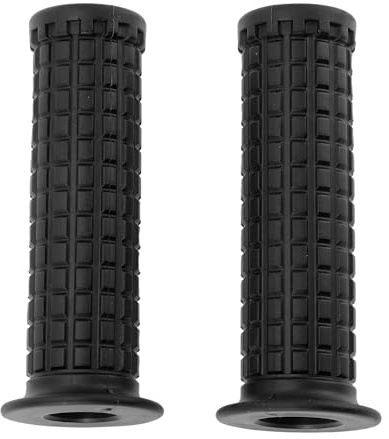 Hihaha 7/8 22mm 15/16 24mm Universal Motorcycle Hand Grips Cover Non Slip Rubber Handlebar Grip for Motorcycle Scooter Bicycle ATV Black 1 Pair