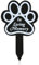 kiki fancy Personalised Pet Memorial Plaques, Paw Shape Acrylic with Stake for Pet Cat or Dog Memorial Gifts Grave Ornaments Graveside Memorial Stake Memorial Signs for Dog Cat(Black)