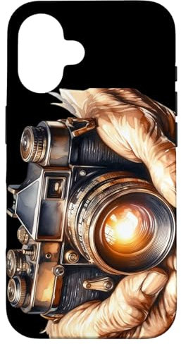 Vintage Brownie Analog SLR Camera Art Photographer Film Case for iPhone 16