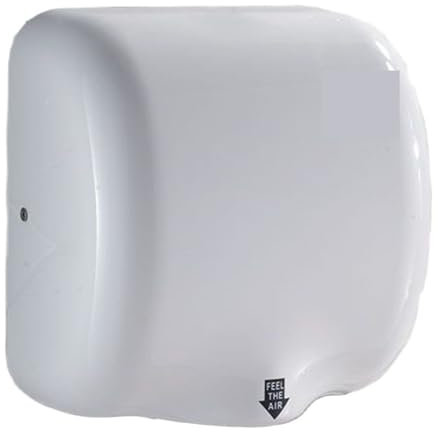 MYUYEE Asciugamani Elettrico in Acciaio Inox Asciugamani Elettrico a Getto Asciugamani Elettrico Completamente Automatico Asciugatura Rapida delle Mani a induzione per,Bianco-1