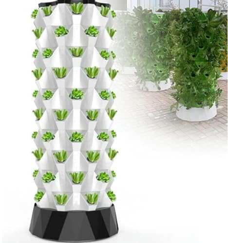 Tour hydroponique, kit de culture hydroponique avec pompe hydraulique, culture hydroponique de jardin, tour verticale pour jardin d'herbes fraîches, fruits, légumes,10Floors