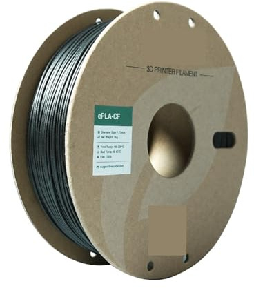 3D Drucker Filament, Kohlefaser-PLA-3D-Druckerfilament, 1 kg, 1,75 mm, schnelles Drucken, PLA-CF, hochfestes Kohlefaser-PLA-Filament