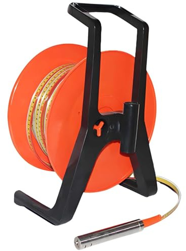 Jauge de profondeur d'eau de puits, indicateur de niveau d'eau de puits, mesure du niveau d'eau avec sonde en acier inoxydable, indicateur de niveau d'eau, jauge de profondeur d'eau 20m(65.6ft)