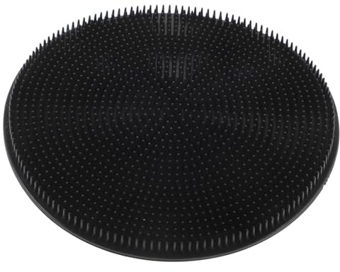 Yardwe Spazzola per Corpo in Silicone Esfoliante Nero, Rimuove Forfora, Compatta e Delicata la Pulizia e Massaggio Sotto la Doccia