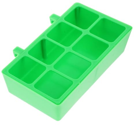No Mess Bird Cage Feeder Bowl for Parrot, Easy Clean Plastic Food Container