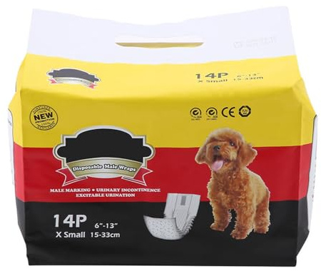 Männliche Hundewindeln Männliche Wrap Hundewindeln Welpenbauch Wickelt Windel Windel gesundheitliche physiologische Hosen(XS)