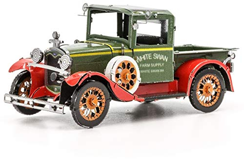 Metal Earth Fascinations Metallbausätze - Oldtimer Ford Model A 1931, lasergeschnittener 3D-Konstruktionsbausatz, 3D Metall Puzzle, DIY Modellbausatz mit 2 Metallplatinen, ab 14 Jahre