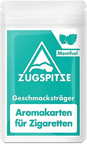 ZUGSPITZE 10 Menthol Aroma Karten für Zigaretten oder Tabak | Die Alternative zu Menthol-Kugeln, Kapseln & Hülsen | Menthol aus 100% natürlicher japanischer Minze (10 Stück)