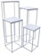 YENWEAGEWGE Supporto per fiori rimovibile, supporto per fiori, per matrimonio, colonna in vasi geometrici per decorazioni di nozze, feste, set da 4 pezzi (40 cm, 60 cm, 80 cm, 100 cm) (bianco)