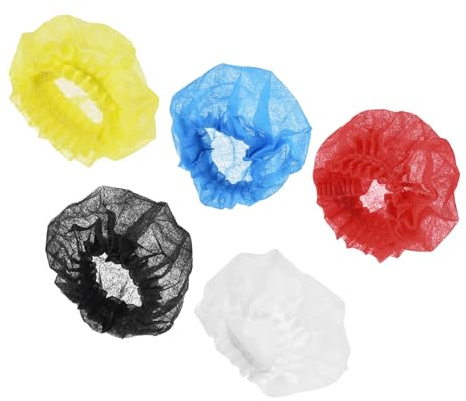 sourcing map Jetable Microphone Couverture Mic Pare-brise Couvertures Non Tissu Blanc/Noir/Bleu/Rouge/Jaune, Paquet 120