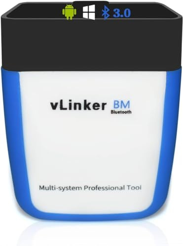 vLinker BM OBD2 Bluetooth Codeleser, OBDII Scan Tool für Android & Windows - Gemacht für BimmerCode (Nicht iOS)