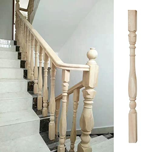 Geländer Außen/ Innen Treppengeländer Holz Baluster Spindel Ersetzen, Holz Geländerpfosten-Säule für Veranda-Reparatur/Innentreppe/Deckgeländer, 1/5/10/20 Packung ( Color : 1 pack , Size : 95cm/37.4in