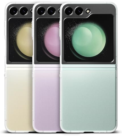Ringke Slim Case Kompatibel mit Samsung Galaxy Z Flip 5 Hülle, Dünn Hart PC Matte Fingerabdruckfest Handyhülle für Z Flip 5 5G - Matte Clear | Öl- und schmutzabweisend, leichte, präzise Konstruktion, flaches offenes Scharnier behält die ursprüngliche Form bei