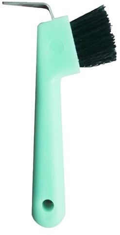 Jingan Pferdebürste Kinder | 2-in-1 Hufpolitur und Bürsten für | Hufkratzer für die Pferdereinigung, Hufpolitur für, Hufkratzer mit Bürste, ergonomischer Griff für Kinder, Jungen