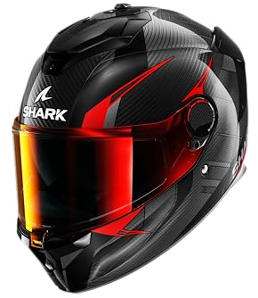 SHARK, Integraler Motorradhelm SPARTAN GT PRO KULTRAM DKR, L | Außenschale aus Carbon und Fiberglas