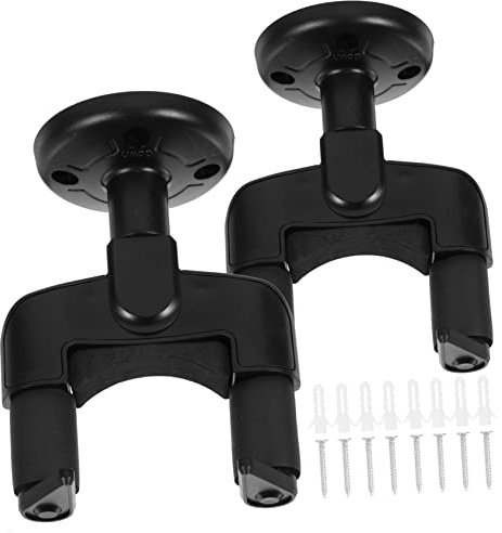 Toyvian 2sätze Wandhalterung für Ukulele Gitarrenaufhänger Polsterung Anti-fall-verschluss Musikinstrumentenhalter für Zuhause für Saiteninstrumente