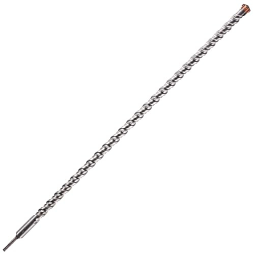 Rennie Tool 32mm x 1000mm Long SDS High Performance Hammer Drill Bit | Cross Tipped Masonry Drill Bit For Brick, Concrete, Stone, Granite. Tungsten Carbide Tipped 32mm SDS Drill Bit x 1 Metre Long