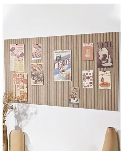 Rokeblau 120 x 80cm Benutzerdefinierte große Korktafel große Pinnwand, dekorative Pinnwand aus Filz, 0,9cm dick, faltbare Fototafel mit selbstklebendem Klebeband, Sichttafel für Wände in der Schule